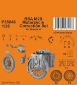 CMK 129-P35046 BSA M20 Motorcycle Correction Set for Tamiya 1:35