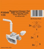CMK 129-P35049 Raupenschlepper Ost RSO Towing Pintle - Early Type (2 pcs.) for Miniart 1:35