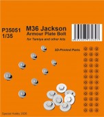 CMK 129-P35051 M36 Jackson Armour Plate Bolts for Tamiya 1:35