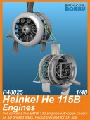 CMK 129-P48025 Heinkel He 115B Engines for Special Hobby kits 1:48