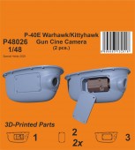 CMK 129-P48026 P-40E Warhawk/Kittyhawk Gun Cine Camera (N-2 type) / for Eduard kits 1:48