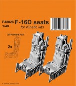 CMK 129-P48028 F-16D Seats for Kinetic 1:48