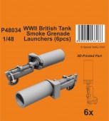 CMK 129-P48034 WWII British Tank Smoke Grenade Launchers 1:48