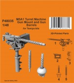 CMK 129-P48035 M5A1 Turret Machine Gun Mount and Gun Barrels 1:48