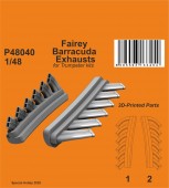 CMK 129-P48040 Fairey Barracuda Exhausts for Trumpeter 1:48