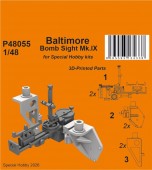 CMK 129-P48055 Baltimore Bomb Sight Mk.IX for Special Hobby 1:48
