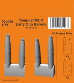 CMK 129-P72009 Tempest Mk.V Early Gun Barrels  1:72