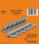 CMK 129-P72011 Tempest Mk.V Exhausts 1:72