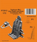 CMK 129-P72013 Typhoon Mk.I Gun Sight and Seat Correction Set  1:72