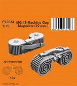 CMK 129-P72034 MG 15 Machine Gun Magazine (10 pcs.) 1:72