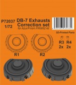 CMK 129-P72037 DB-7 Exhausts Correction set / for Azur/Frrom kit 1:72