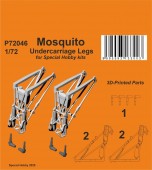 CMK 129-P72046 Mosquito Undercarriage Legs for Special Hobby 1:72