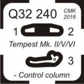 CMK 129-Q32240 Tempest Mk.II/V/VI-Control column 1:32