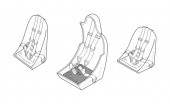 CMK 129-Q48137 Junkers Ju 88A/C/G Seats (Dra) Ger WWII 1:48