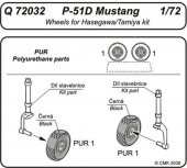 CMK 129-Q72032 P-51D Mustang wheels 1:72