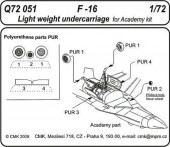 CMK 129-Q72051 F-16 Light weight Undercarriage for Academy 1:72