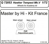 CMK 129-Q72053 Hawker Tempest Mk. V Wheels for Academy 1:72