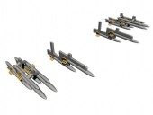 CMK 129-Q72348 IAF Fouga Magister (a.othed planes)-IMI 80mm unguided rockets 1:72