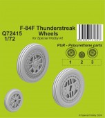 CMK 129-Q72415 F-84F Thunderstreak Wheels for Special Hobby kits 1:72