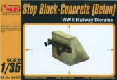 CMK 129-RA037 Stop Block-Concrete (Beton) WW II Railway Diorama 1:35