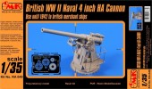 CMK 129-RA049 Brit. WWII Naval 4 inch HA cannon 1:35