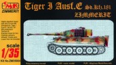 CMK 129-ZM35004 Tiger I Ausf E  Zimmerit 1:35