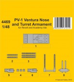 CMK 4469 PV-1 Ventura Nose and Turret Armament 1:48