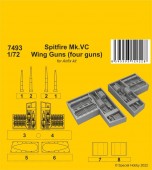 CMK 7493 Spitfire Mk.VC Wing Guns (four guns) for Airfix kit 1:72
