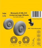 CMK 7494 Mosquito B Mk.XVI Undercarriage Wheels / Airfix kit only 1:72