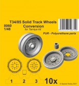 CMK 8060 T34/85 Solid Track Wheels Conversion Set 1:48
