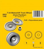 CMK 8061 T-34 Makeshift Track Wheel (from Panther) 1:48