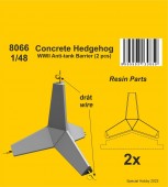 CMK 8066 Concrete Hedgehog - WWII Anti-tank Barrier (2 pcs.) 1/48 