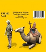 CMK F48392 Afrikakorps Soldier Prodding Unwilling Camel  1:48