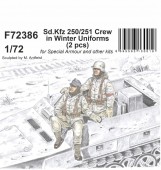 CMK F72386 Sd.Kfz 250/251 Crew in Winter Uniforms 1/72 