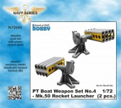 CMK N72040 PT Boat Weapon Set No.4 - Mk.50 Rocket Launcher (2 pcs.) 1:72