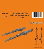 CMK P35008 MG 3 Machine Gun - vehicle-mounted variant (2 pcs) 1:35