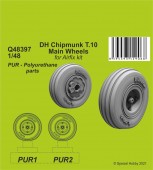CMK Q48397 DH Chipmunk T.10 Main Wheels 1:48