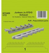 CMK Q72409 Junkers Ju 87D/G Exhaust 1/72 / for Academy and Special Hobby Kits 1:72