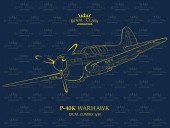 Eduard R0024 P-40K Warhawk DUAL COMBO 1:48