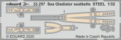 Eduard 33257 Sea Gladiator seatbelts Steel for ICM 1:32