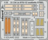 Eduard 33334 Ju 87G-1/2 seatbelts STEEL for BORDER MODEL 1:35