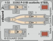 Eduard 33392 P-51B seatbelts STEEL for Eduard 1:32
