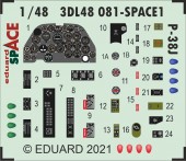 Eduard 3DL48081 P-38J SPACE 1:48