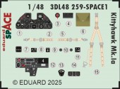 Eduard 3DL48259 Kittyhawk Mk.Ia SPACE for Eduard 1:48