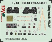 Eduard 3DL48260 Kittyhawk Mk.IV SPACE for Eduard 1:48