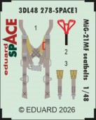 Eduard 3DL48278 MiG-21MF seatbelts SPACE 1:48