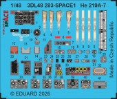 Eduard 3DL48283 He 219A-7 SPACE 1/48 for Tamiya 1:48