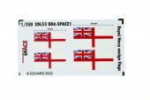 Eduard 3DL53004 Royal Navy ensign flags SPACE 1:350
