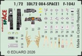 Eduard 3DL72084 F-104J SPACE for Fine Molds 1:72