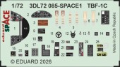 Eduard 3DL72085 TBF-1C SPACE for Hobby Boss 1:72